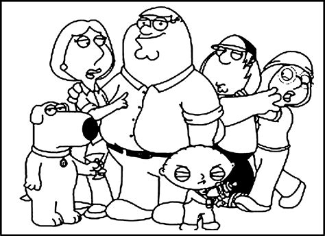 family guy coloring pages|Printable Family Guy Coloring Pages For Kids